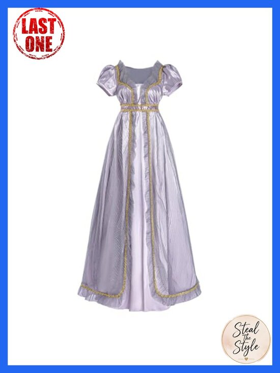Other - Regency Dress Victorian Costume Empire Waist Gown Satin Polyester Blend